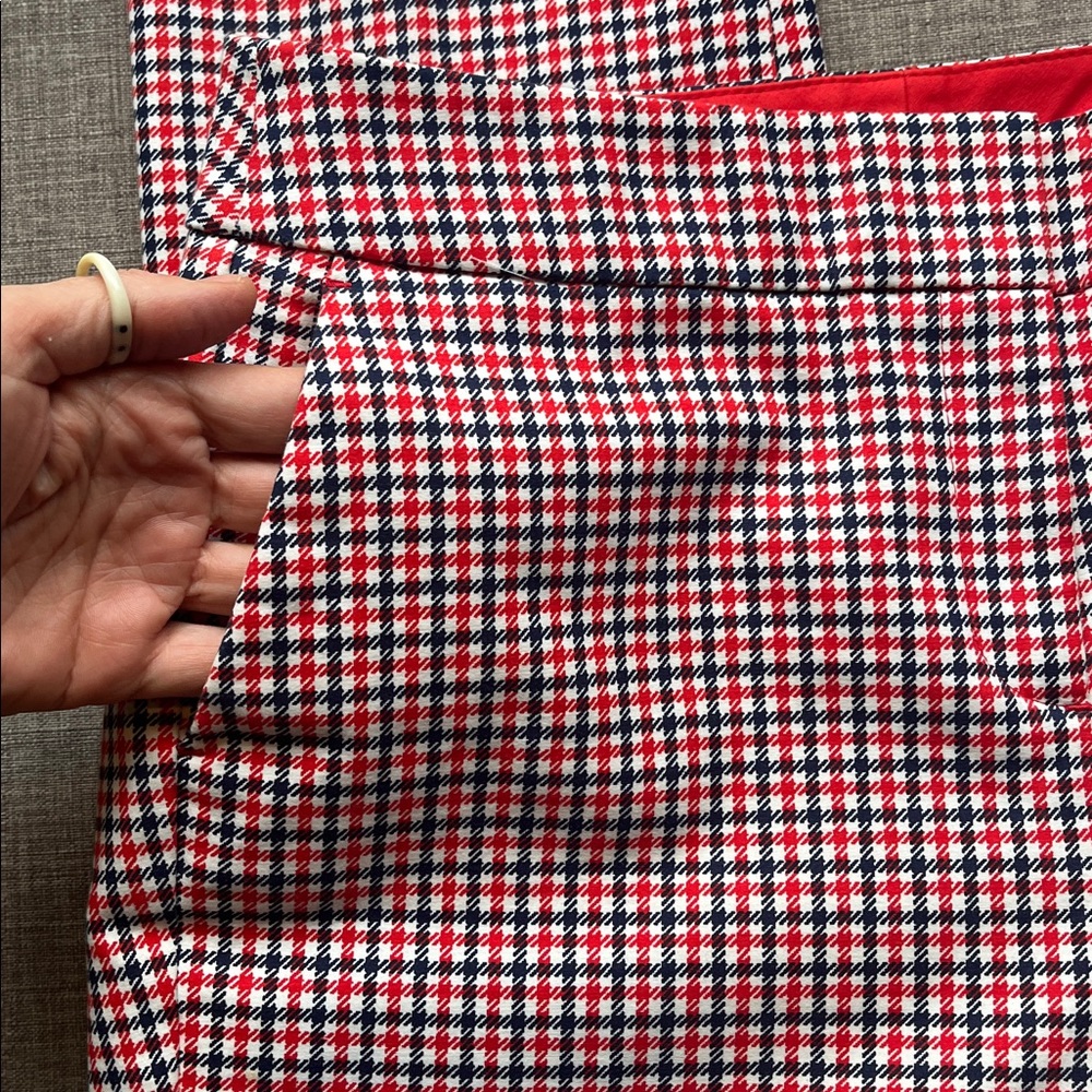 Boden Richmond Red White & Blue Trousers Pants - Picture 6 of 11